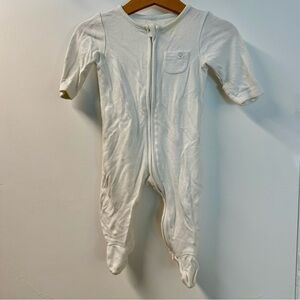 Mori Baby Unisex Clever Pajamas with Two Way Zip | 0-3mos